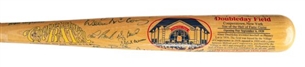 Doubleday Field Cooperstown Bat Signed By 35 Baseball Hall of Famers Including May, Aaron, Koufax and Hunter